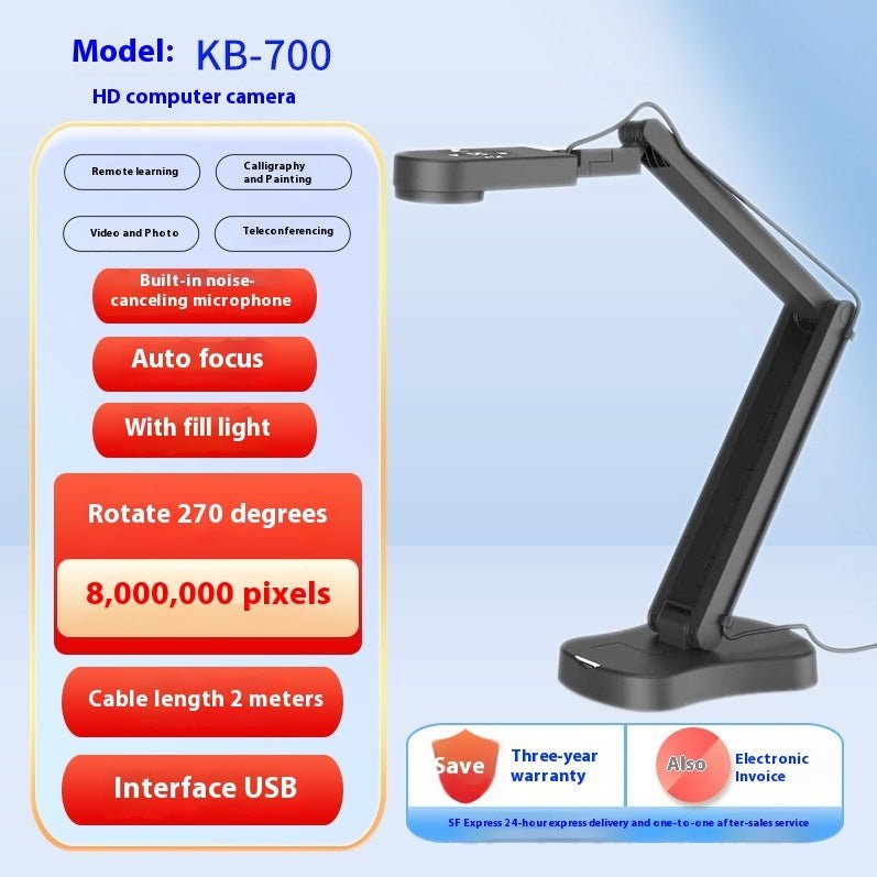 Autofocus USB Webcam | HD Camera for Streaming, Zoom & Content Creation - wearehere.com.co