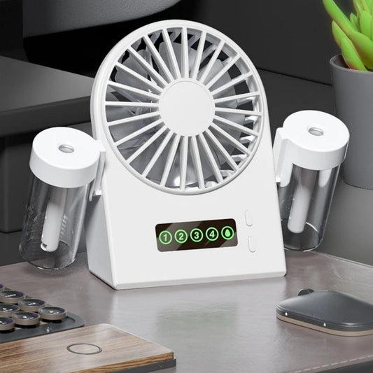 Mini Handheld Spray Fan – Portable Rechargeable Humidification Fan