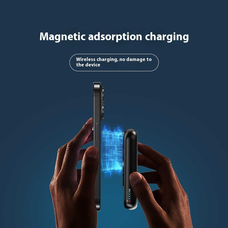 Compact Magnetic Wireless Power Bank – Ultra-Thin Portable Charger