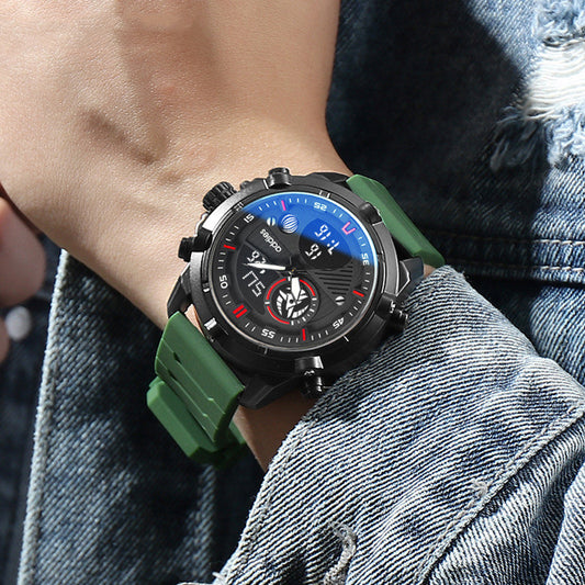 Men's Luminous Metal Sports Watch – Water-Resistant Fashion Timepiece