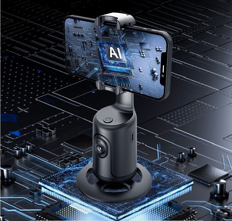 360° AI Face Tracking Gimbal — Auto Phone Holder for TikTok, Vlog & Live Streaming - wearehere.com.co
