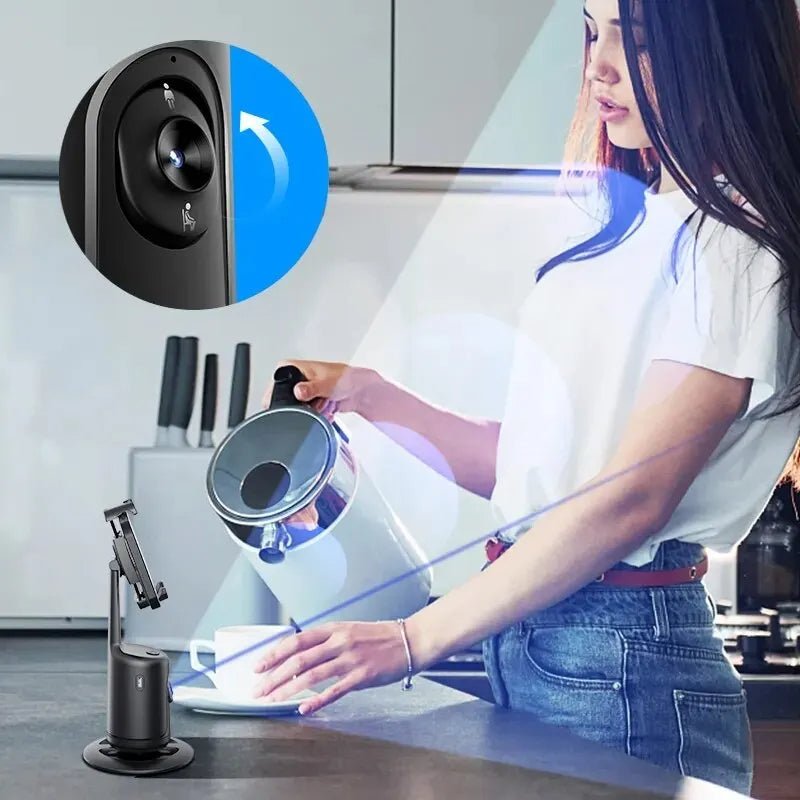 360° AI Face Tracking Gimbal — Auto Phone Holder for TikTok, Vlog & Live Streaming - wearehere.com.co