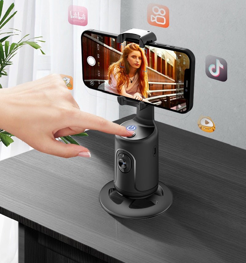 360° AI Face Tracking Gimbal — Auto Phone Holder for TikTok, Vlog & Live Streaming - wearehere.com.co
