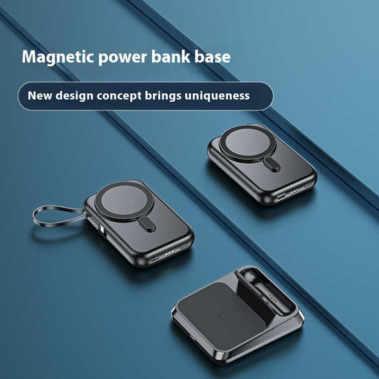 Compact Magnetic Wireless Power Bank – Ultra-Thin Portable Charger