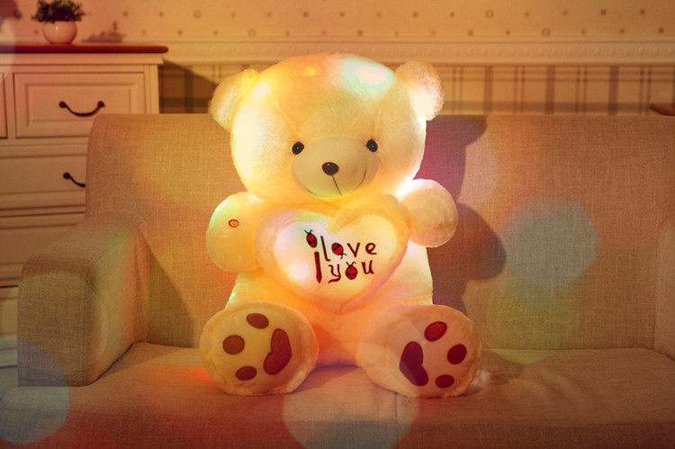 Musical Glowing Teddy Bear Plush Doll – Hugging Bear