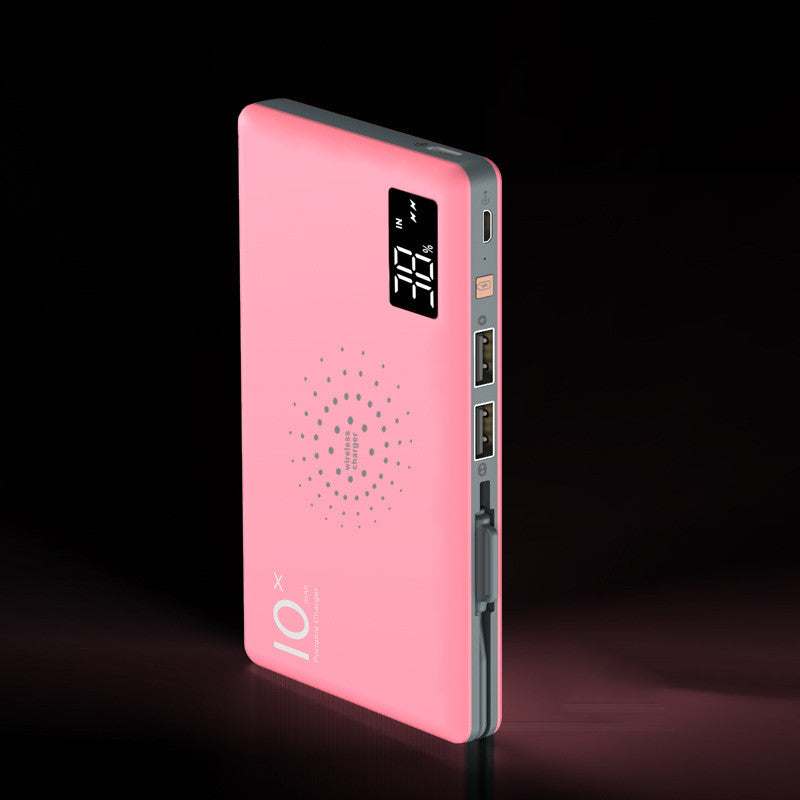 10000mAh Wireless Power Bank – Digital Display Portable Charger