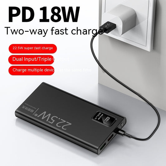 Ultra-Thin Power Bank – Two-Way Fast Charge Large Capacity