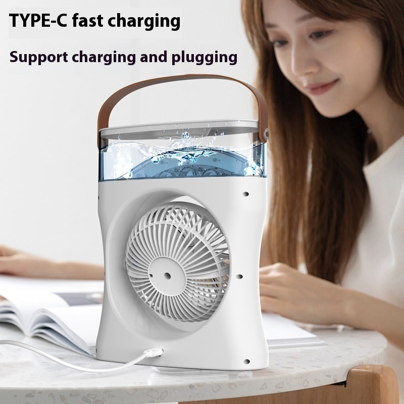 Mini Misting Fan – Portable Water Spray Humidifier Fan for Hot Weather
