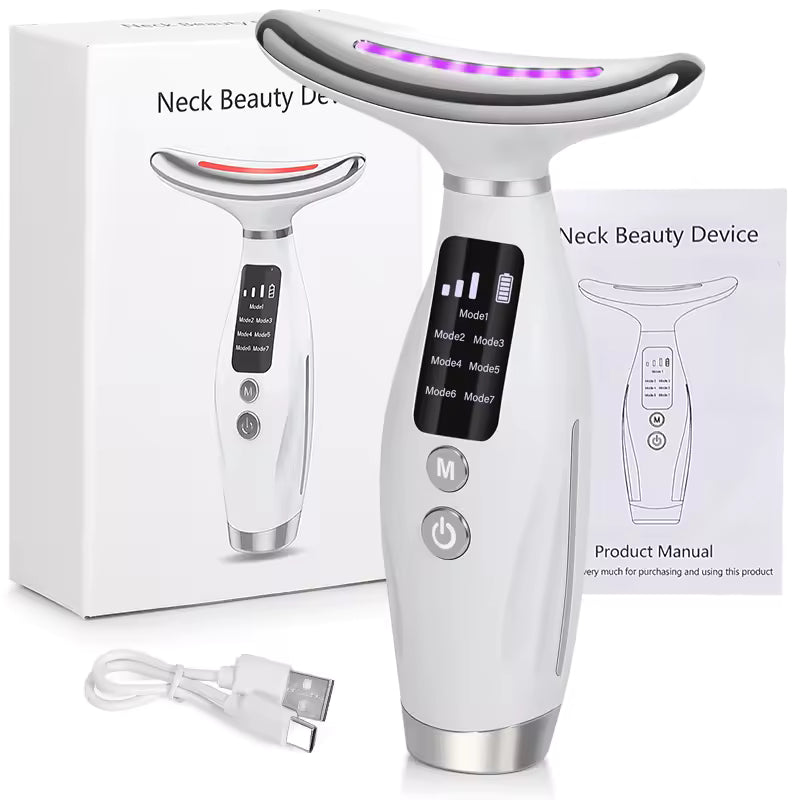 EMS Face & Neck Lifting Massager – LED Photon Therapy Device