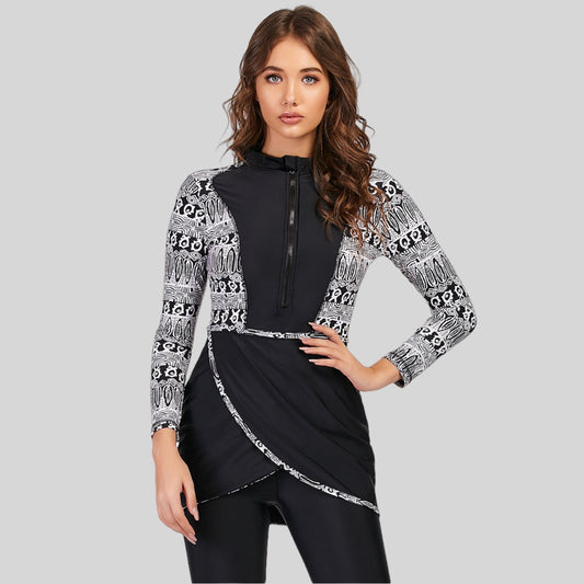 Muslim Women's Modest Swimsuit – Conservative Full Coverage Swimwear