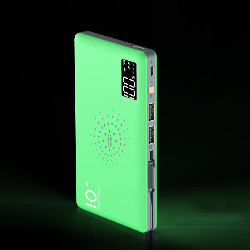 10000mAh Wireless Power Bank – Digital Display Portable Charger