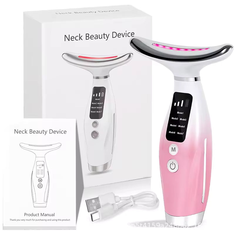 EMS Face & Neck Lifting Massager – LED Photon Therapy Device