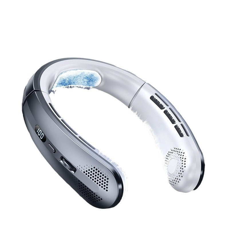 Bladeless Neck Fan – Ultra-Quiet Rechargeable Turbine Portable Fan