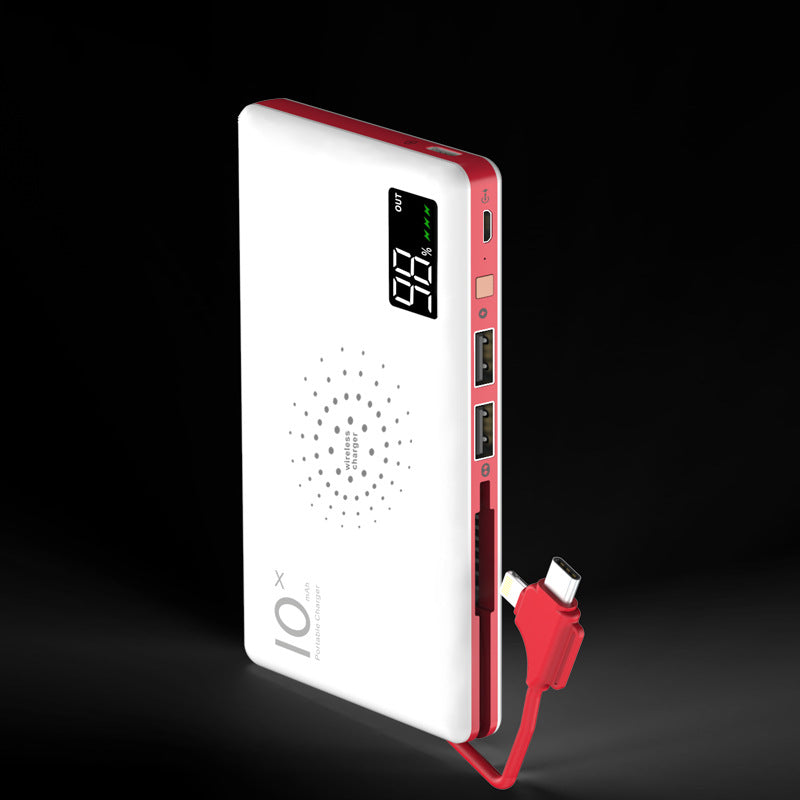 10000mAh Wireless Power Bank – Digital Display Portable Charger