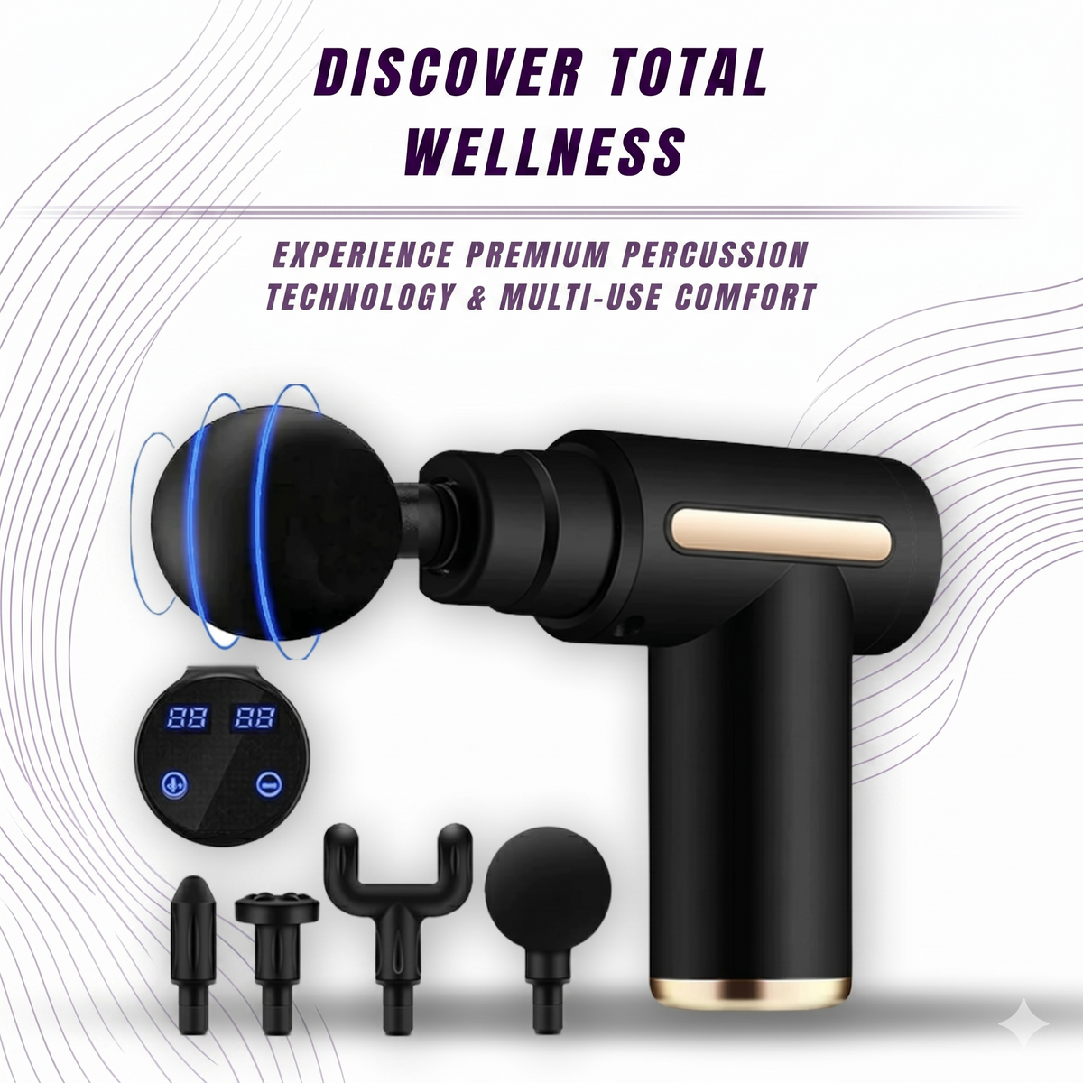 Muscle Massage Gun – Cordless Deep Tissue Percussion Massager