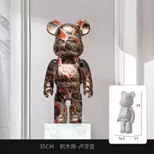 Bearbrick 400% Violent Bear Electroplating Series Doll – 35cm