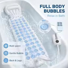 Electric Bubble Bath Massage Mat — Waterproof Anti-Slip Body Spa