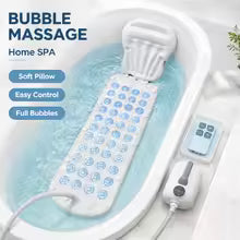 Electric Bubble Bath Massage Mat — Waterproof Anti-Slip Body Spa
