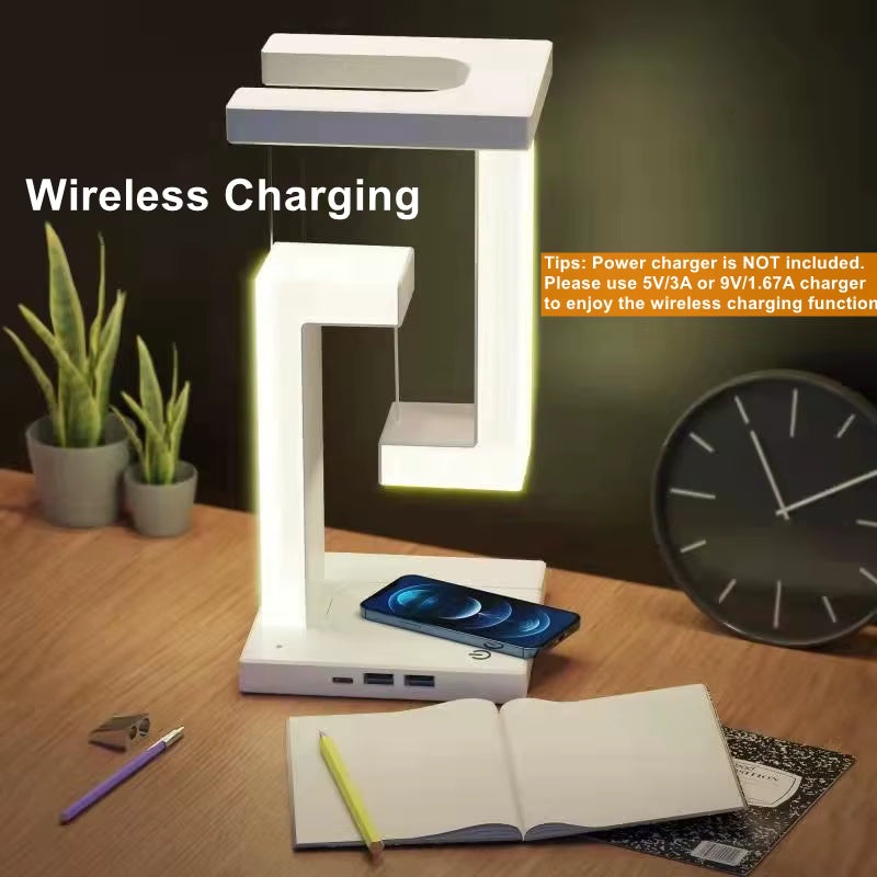 Novelty Floating Lamp with 10W Wireless Charger