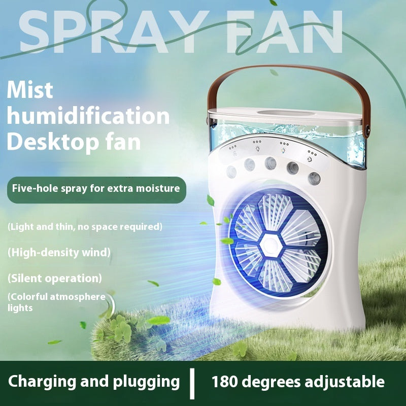 Mini Misting Fan – Portable Water Spray Humidifier Fan for Hot Weather