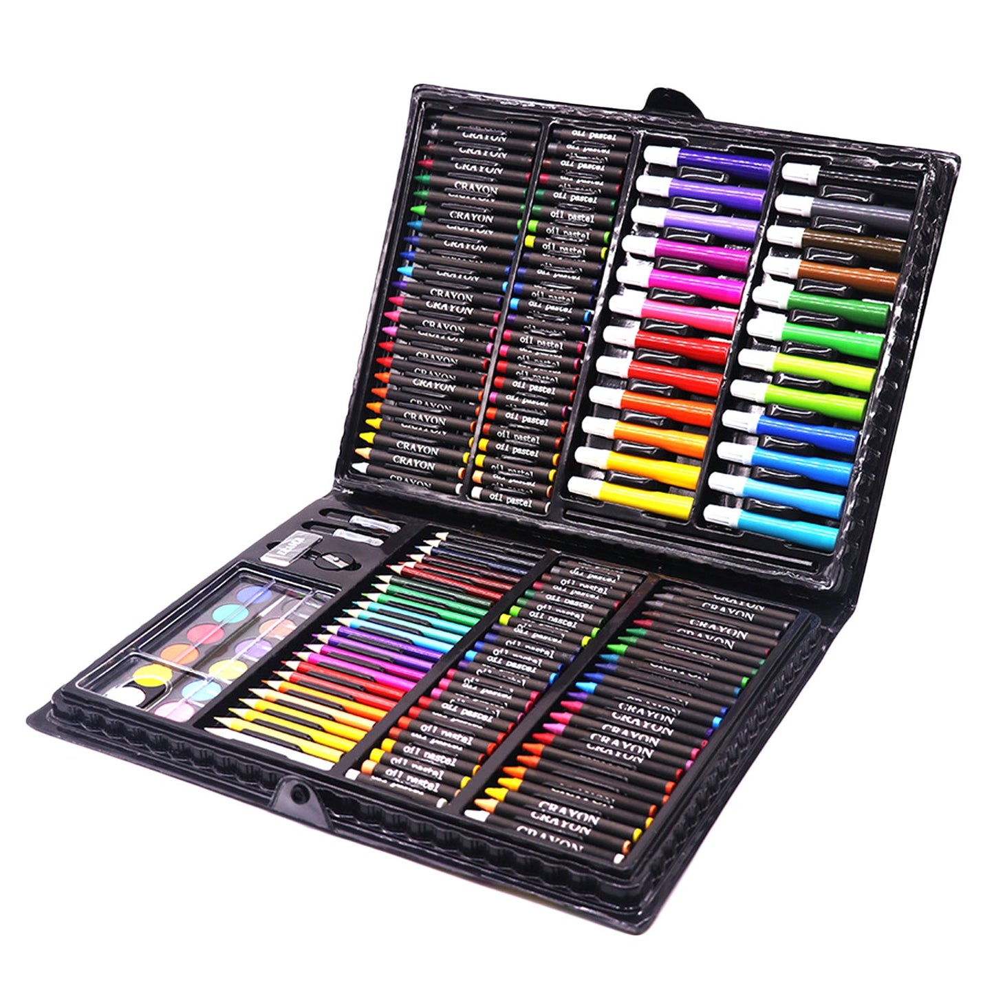 Art Painting Set — Brushes, Oil Pastels & Watercolor Pens for School & Home - wearehere.com.co