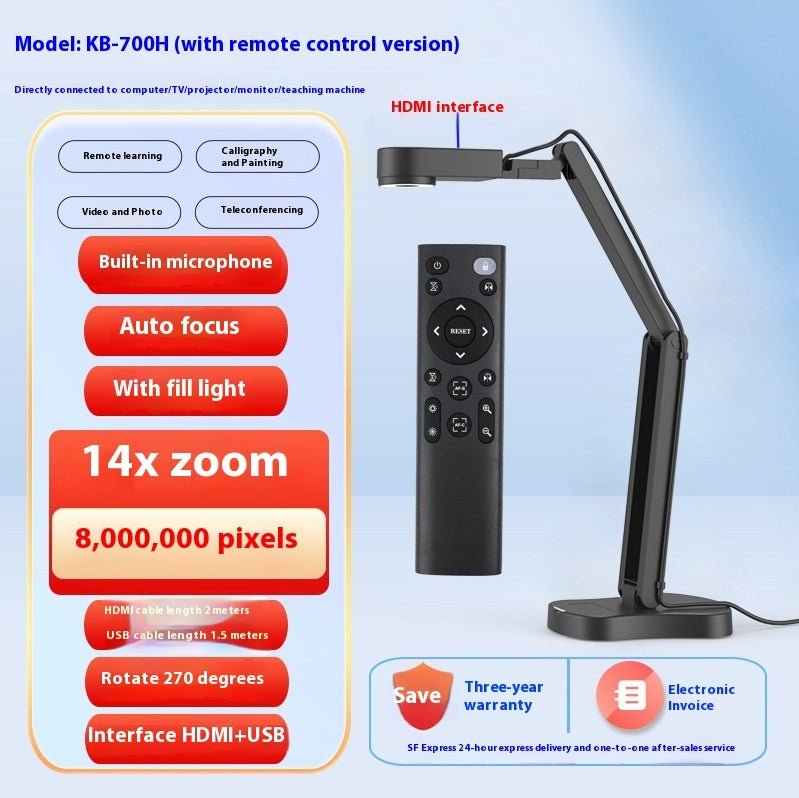 Autofocus USB Webcam | HD Camera for Streaming, Zoom & Content Creation - wearehere.com.co