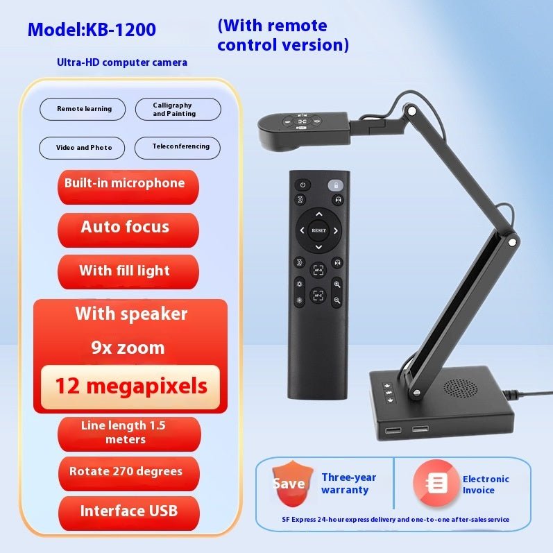 Autofocus USB Webcam | HD Camera for Streaming, Zoom & Content Creation - wearehere.com.co