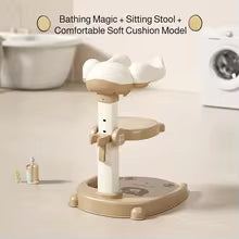 Baby Bath Shower Stand — Adjustable Non-Slip Support Seat