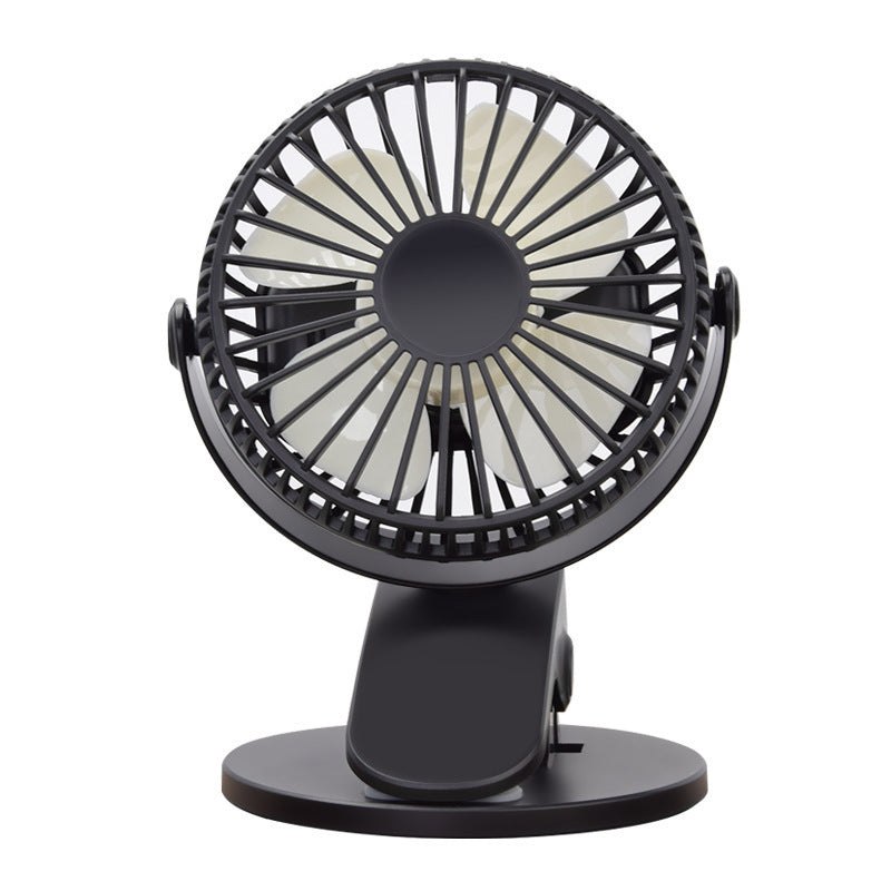 Clip-On Mini Fan – USB Rechargeable Brushless Quiet Fan for Stroller & Desk