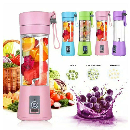 Mini Electric Juicer – USB Rechargeable Portable Fruit Juice Blender