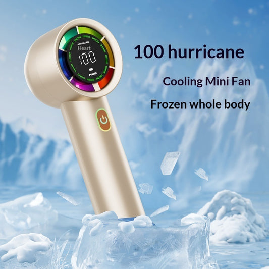 G80 High-Speed Handheld Fan – USB Rechargeable Brushless Mini Portable Fan