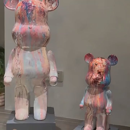 Bearbrick 400% Violent Bear Electroplating Series Doll – 35cm