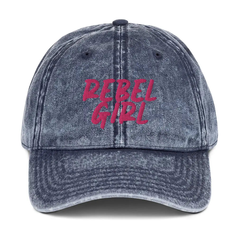 Vintage Cap REBEL GIRL Vintage Cotton Twill Cap